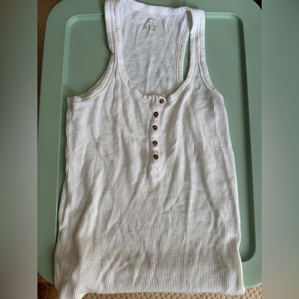 Aerie Waffle Knit Talk Top